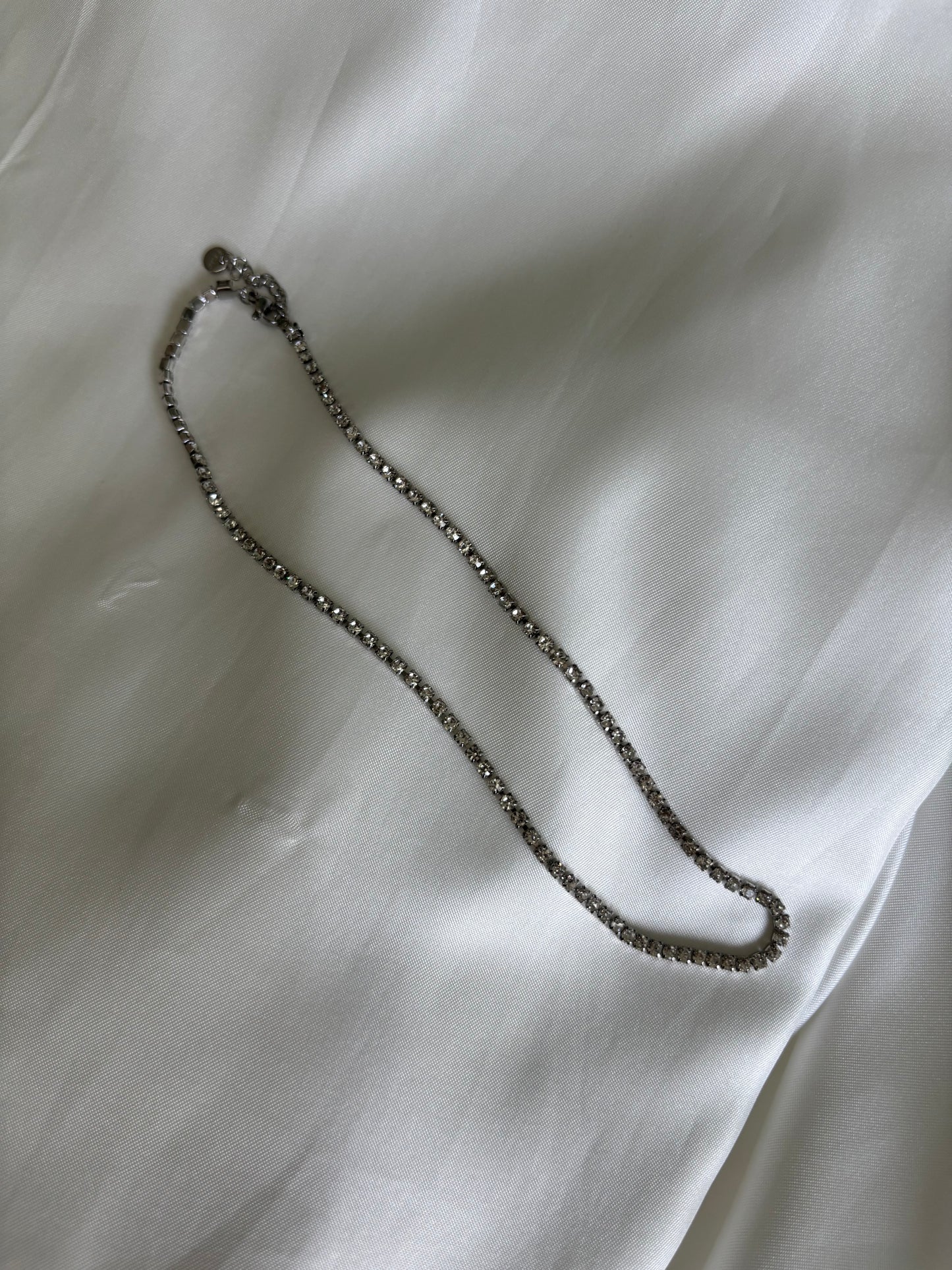 Collana Tennis Argento