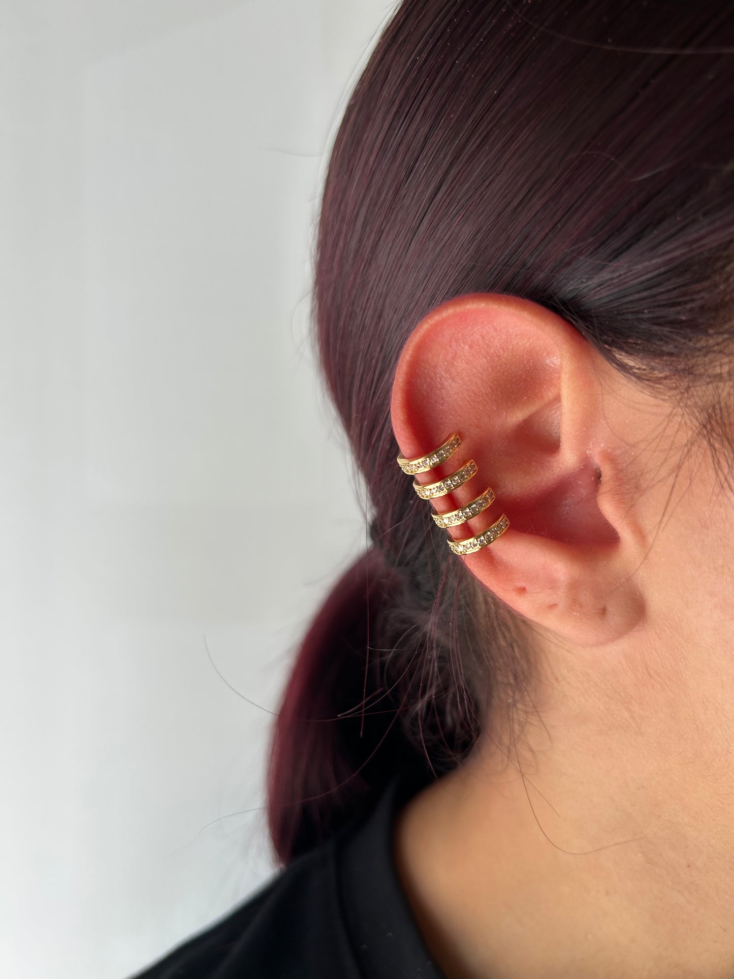Earcuff Rubinia Oro