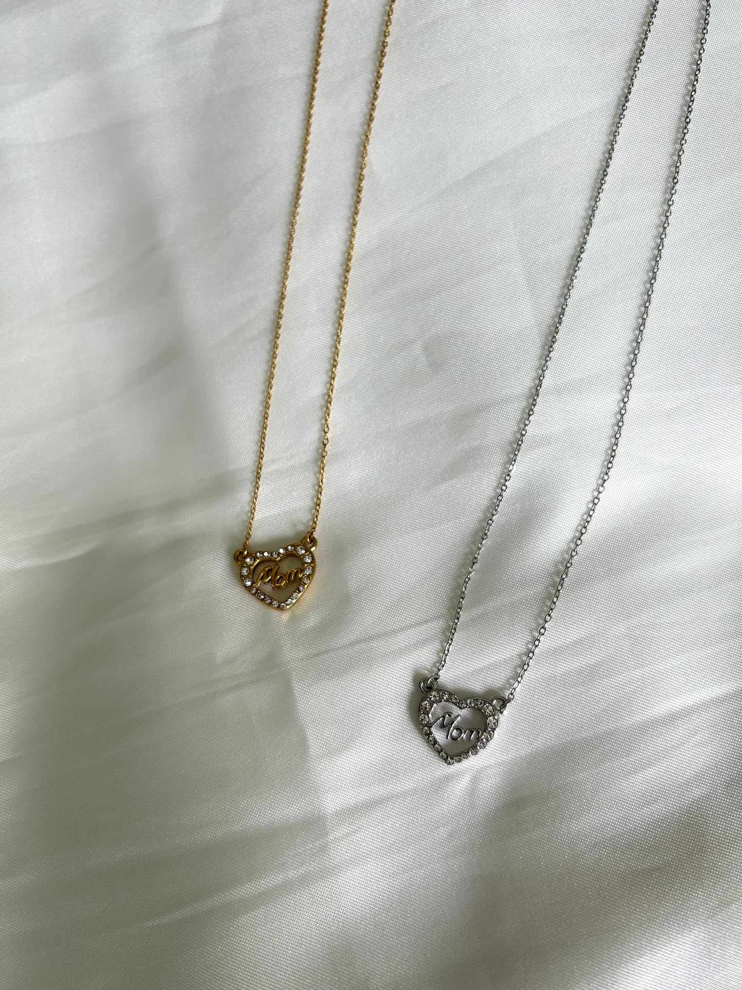 Collana Mini Heart Mom Oro