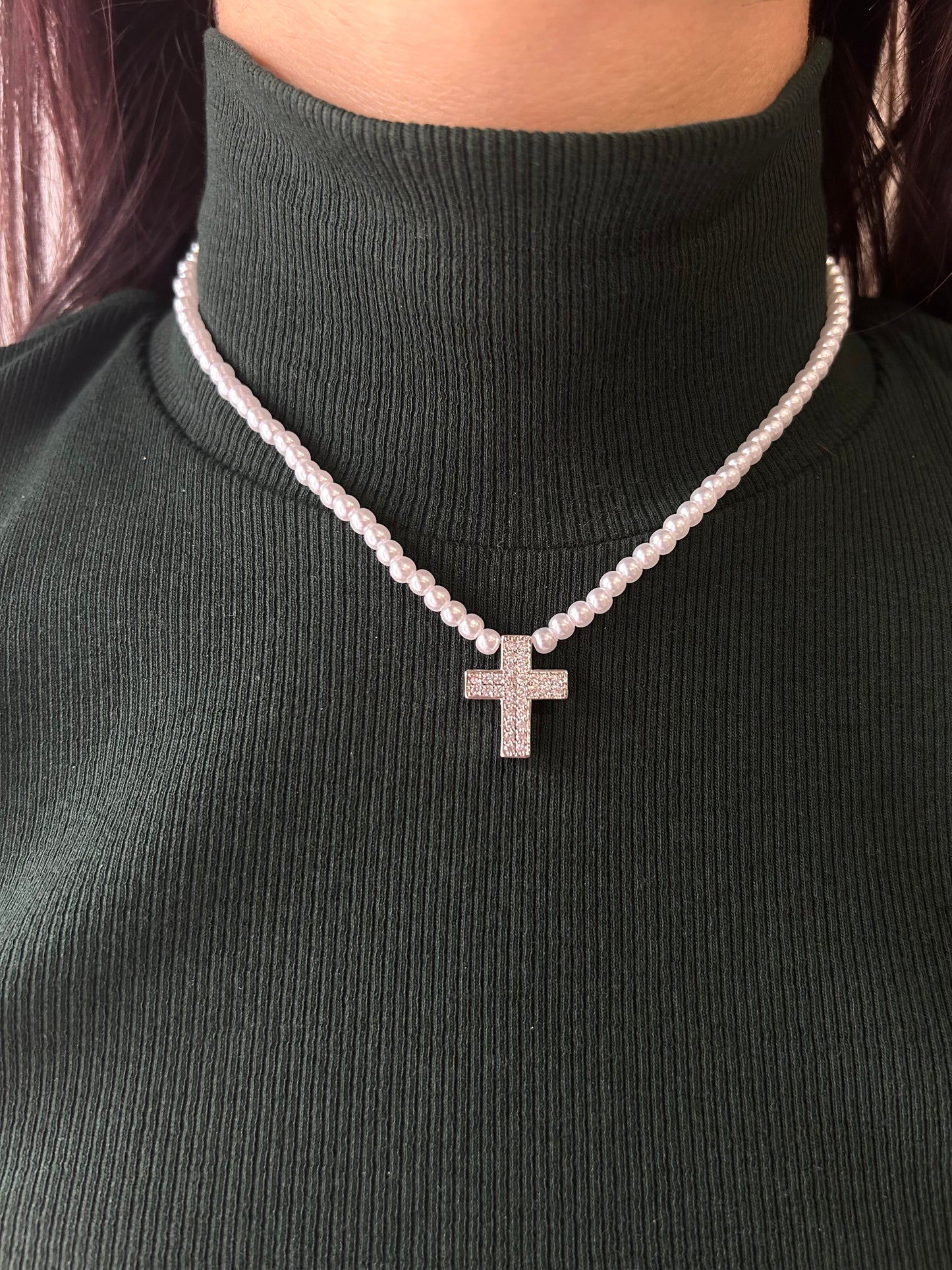 Collana Perline Argento