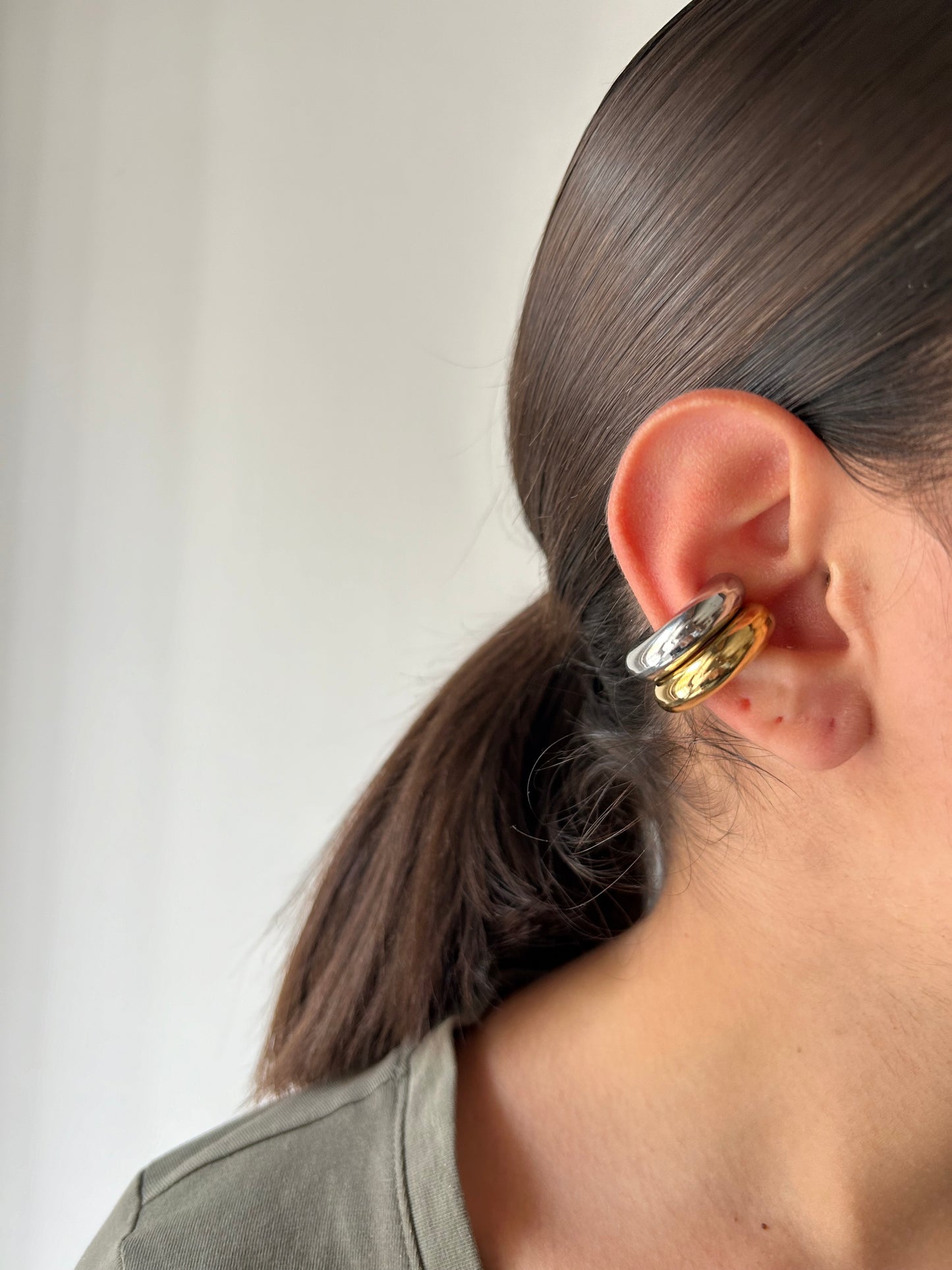 Earcuff Bomba Medium Argento