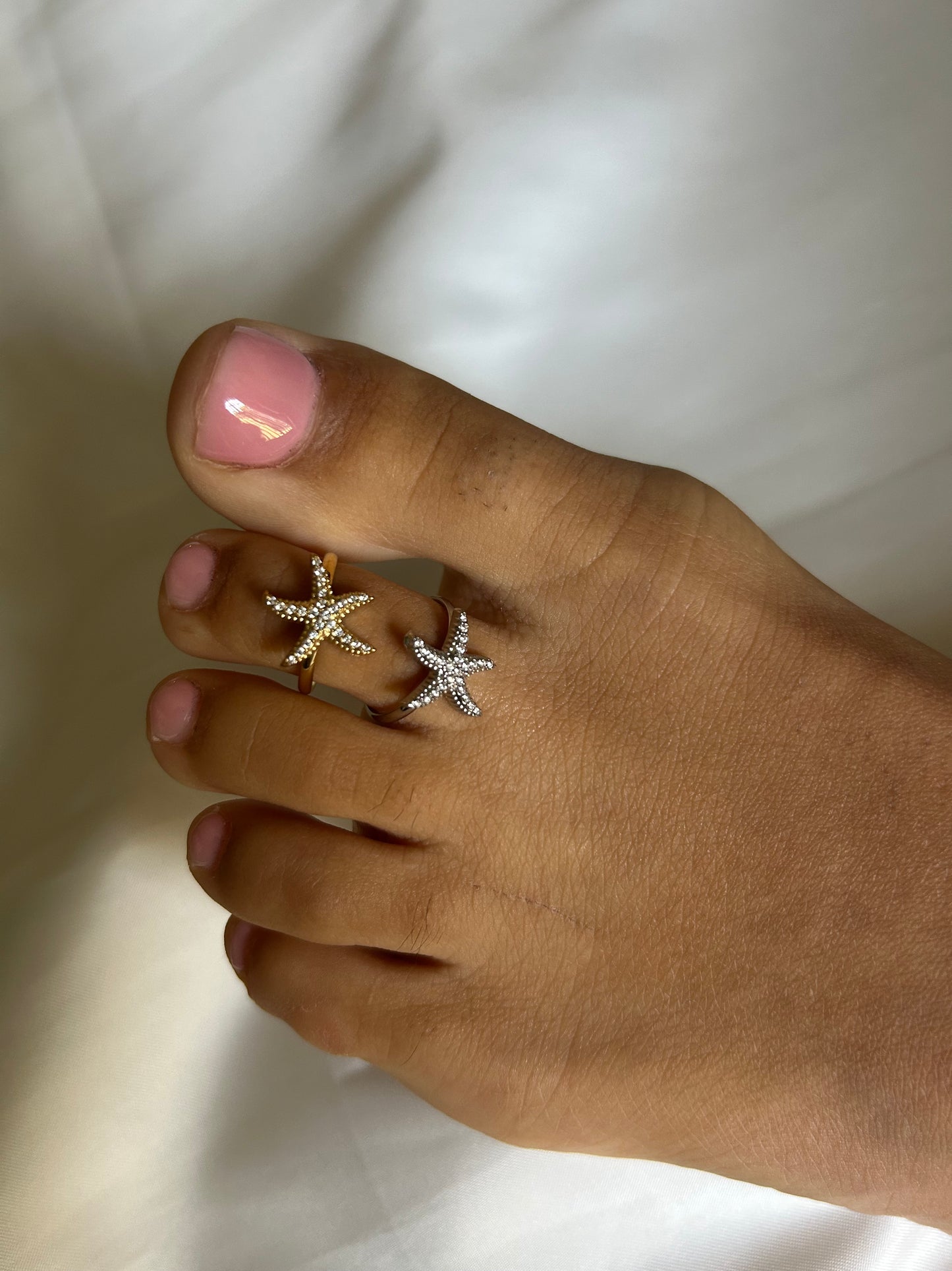 Anello da Piede Stella Marina Argento