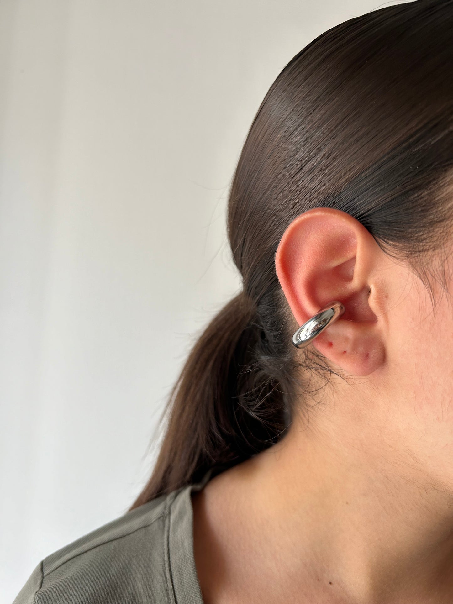 Earcuff Bomba Medium Argento