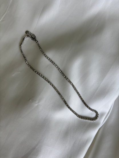 Collana Tennis Argento