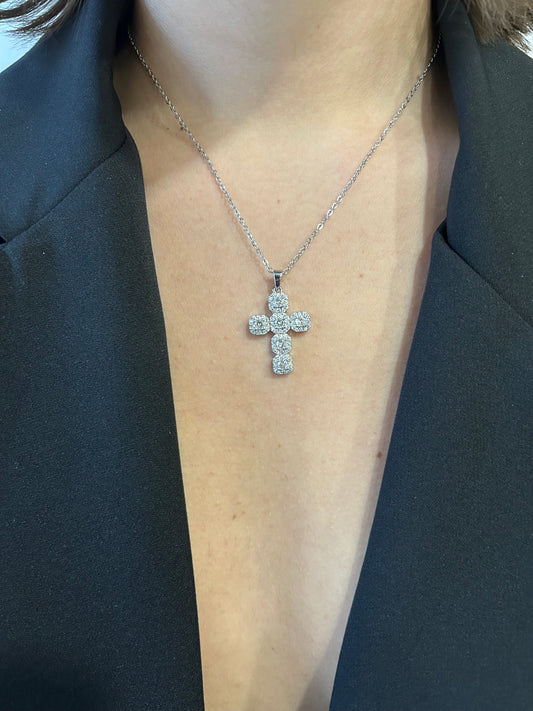 Collana Cross Argento