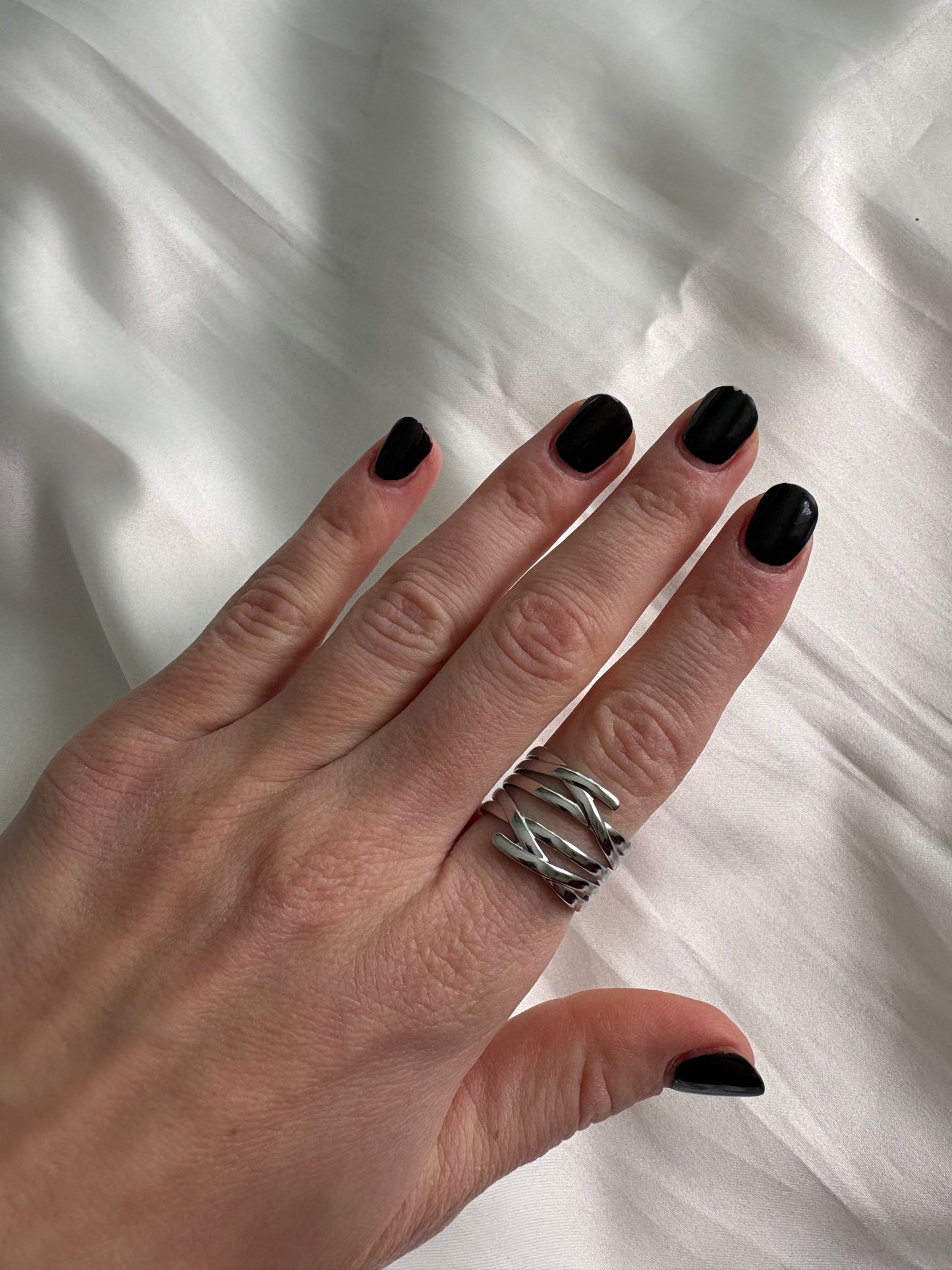 Anello Avorio Argento