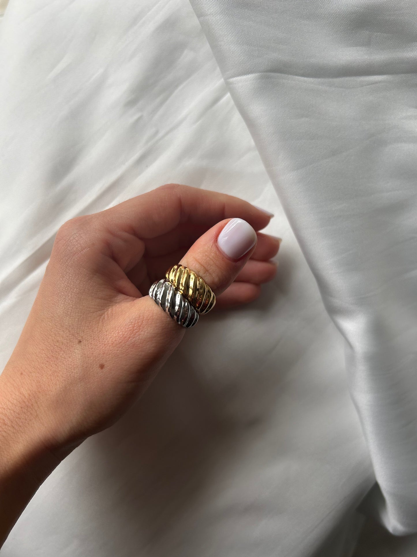 Anello da Pollice Ambra Oro