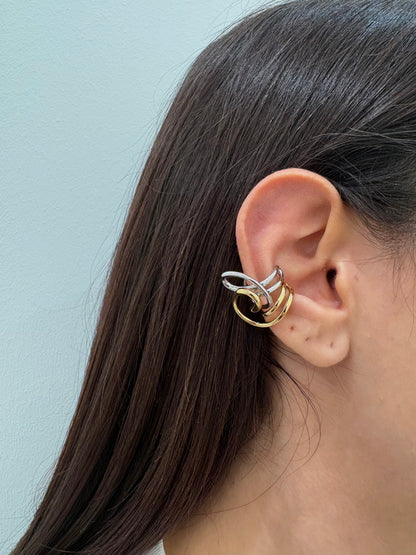 Earcuff Radioso Argento