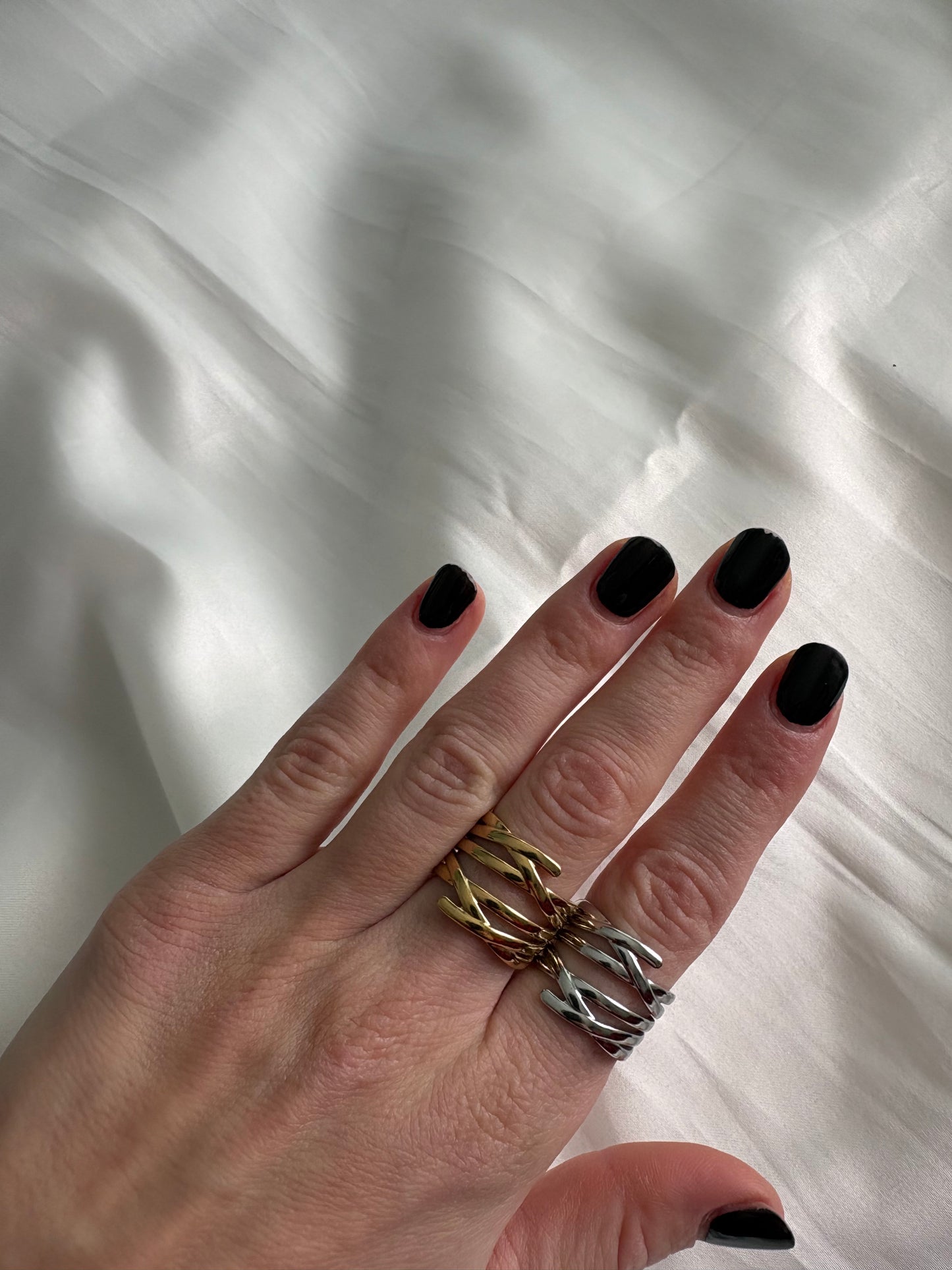 Anello Avorio Argento