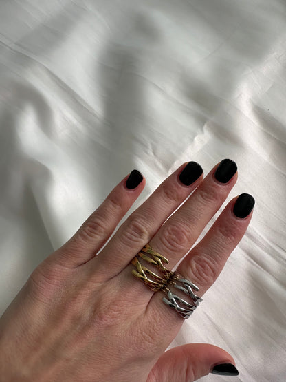 Anello Avorio Argento