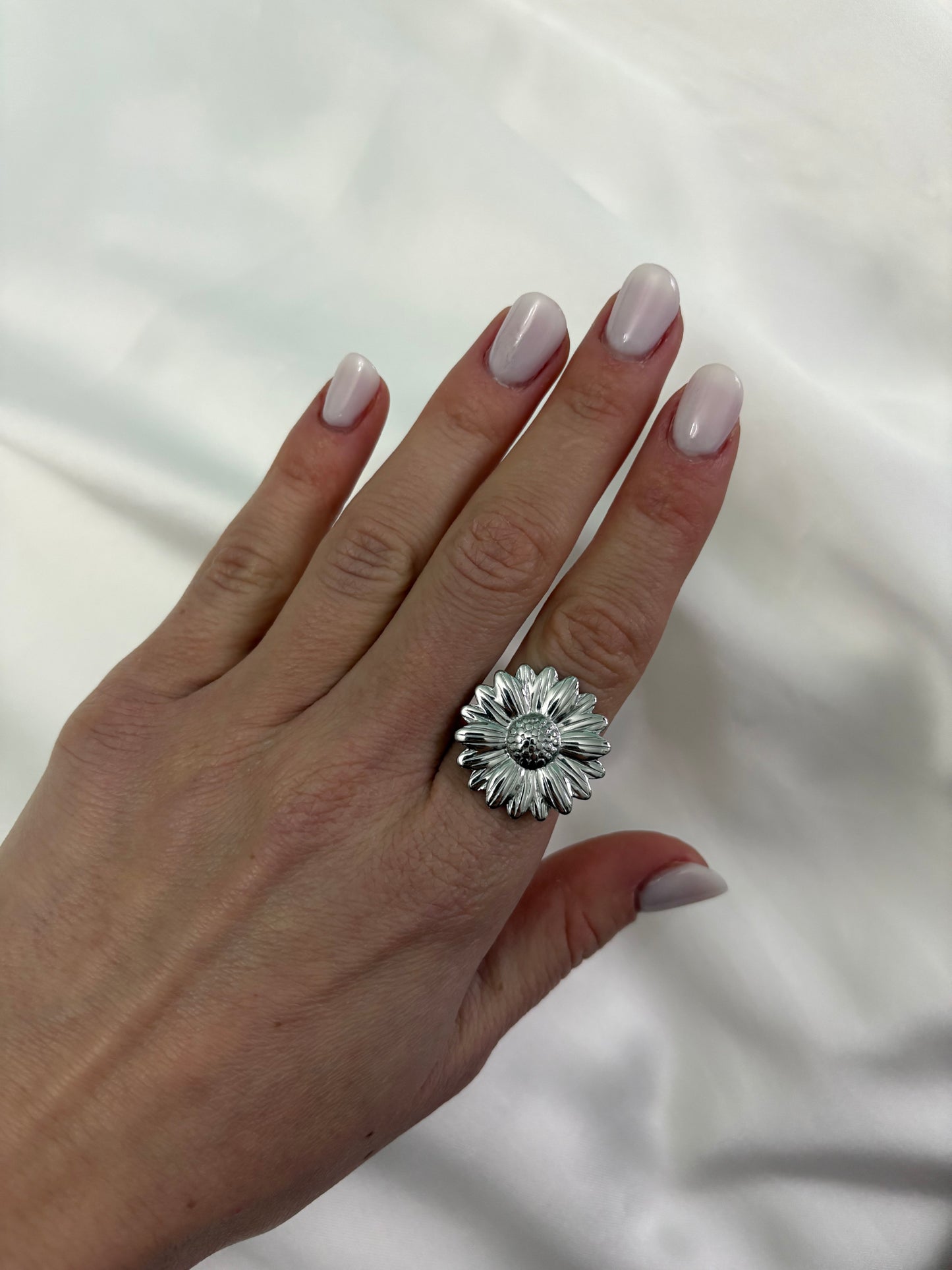 Anello Girasole Argento