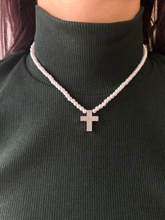 Collana Perline Argento