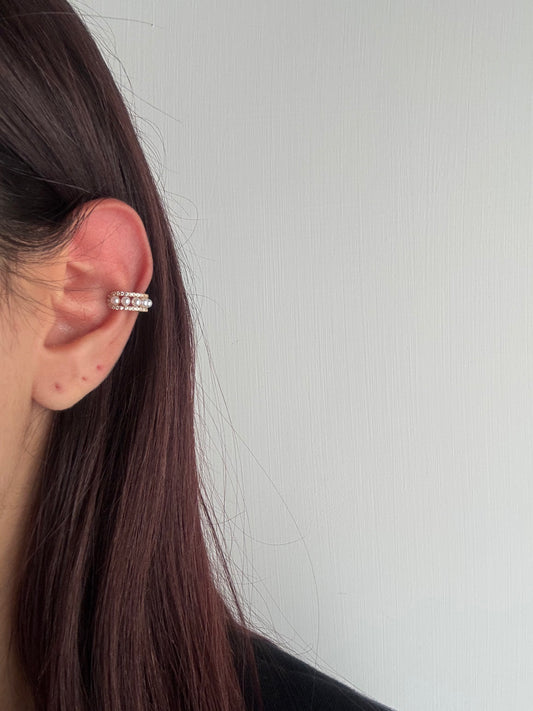 Earcuff Perlonia Oro