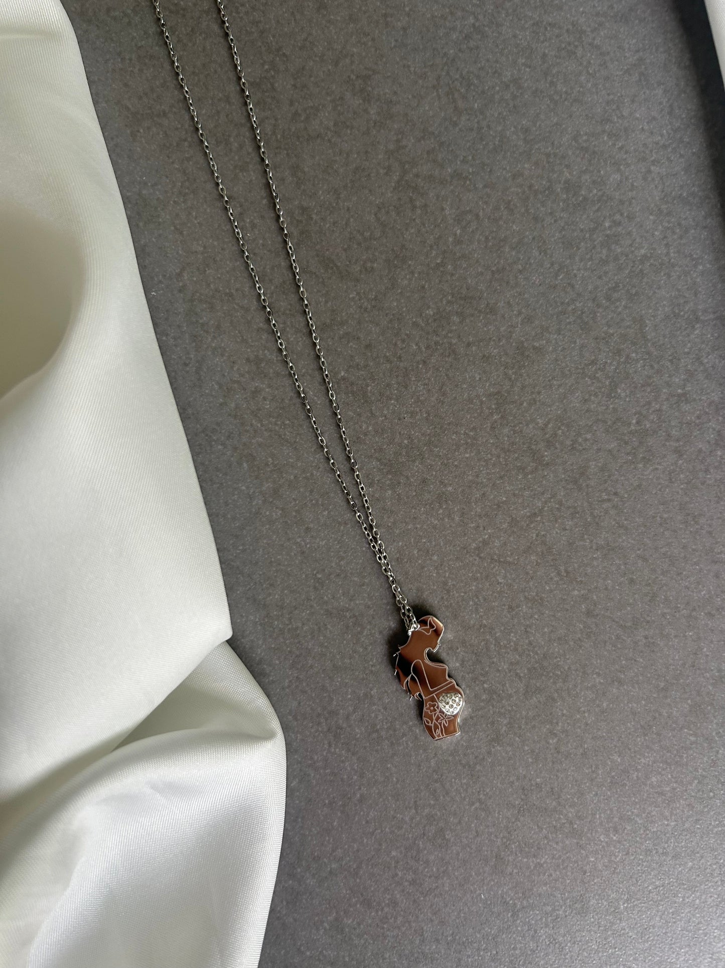 Collana Mom To Be Argento
