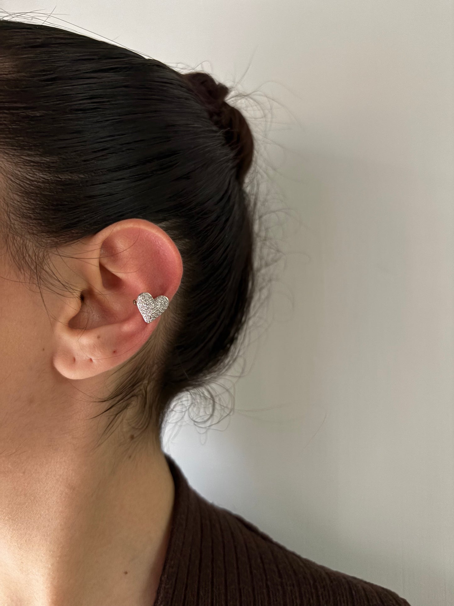 Earcuff Cuorgelo Argento