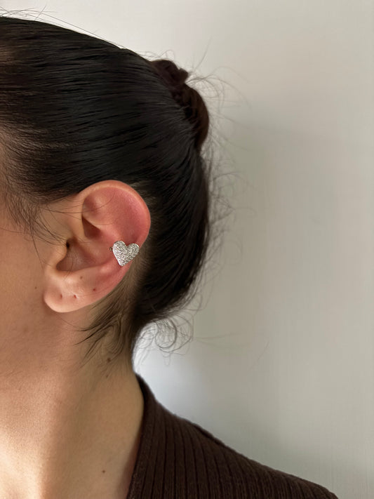 Earcuff Cuorgelo Argento