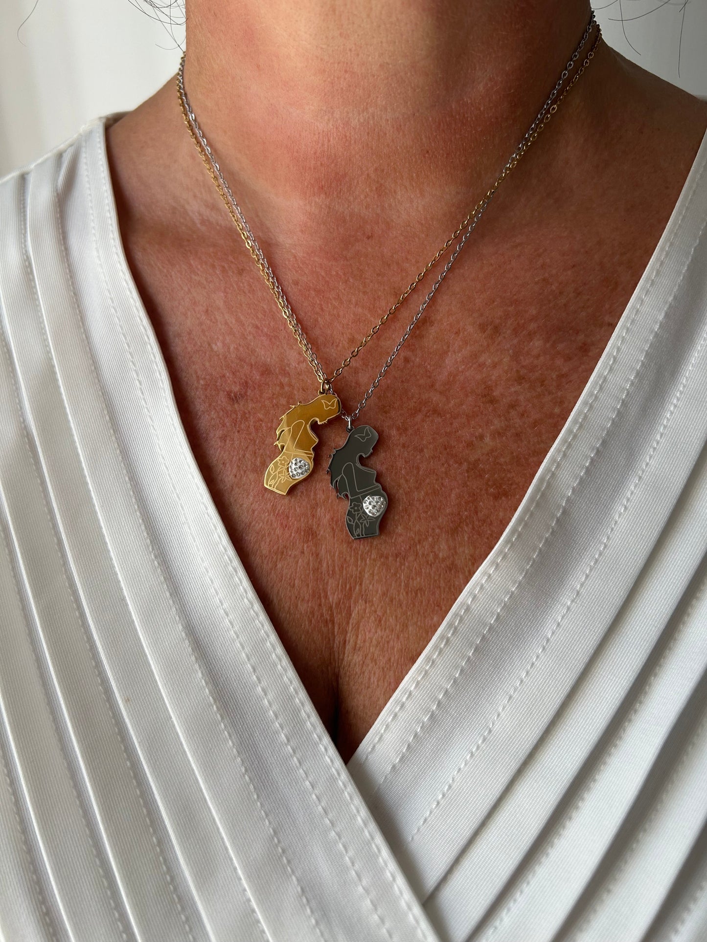 Collana Mom To Be Argento